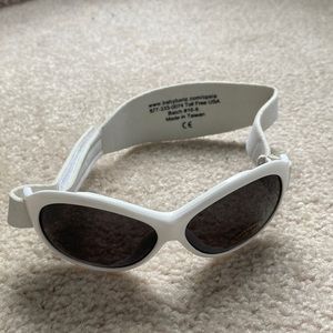 Retro Baby Banz White Sunglasses